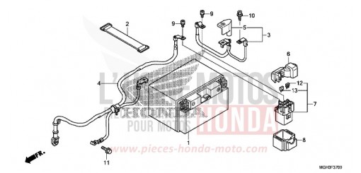 BATTERIE VFR1200XDC de 2012